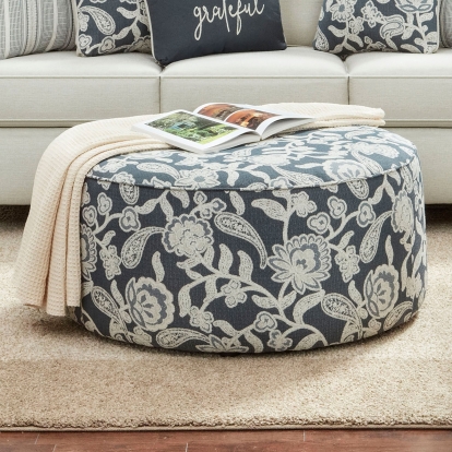 Porthcawl Floral Multi Ottoman Model SM8190-OT by Furniture of America