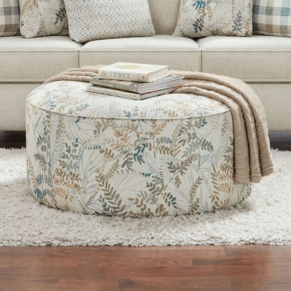 Cardigan Floral Multi Ottoman Model SM8191-OT by Furniture of America