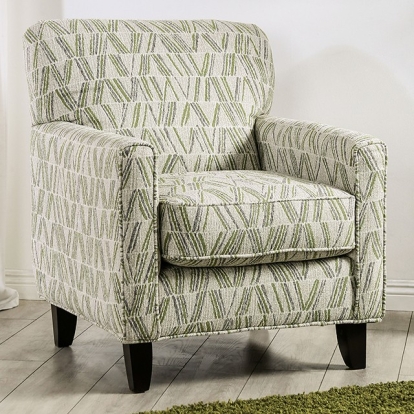 Gardner Gray/Green Accent Chair Model SM8195-CH-PT by Furniture of America
