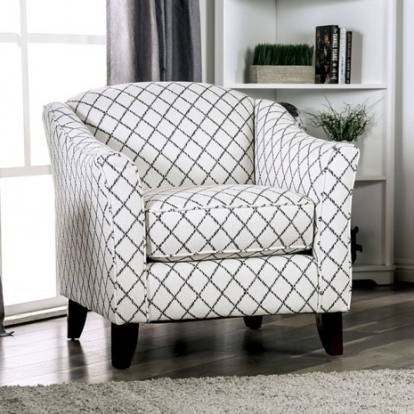 Furniture Of America Verne Transitional Linen-Like, Solid Wood, Others Diamond Diamond Chair | SM8330-CH-SQ