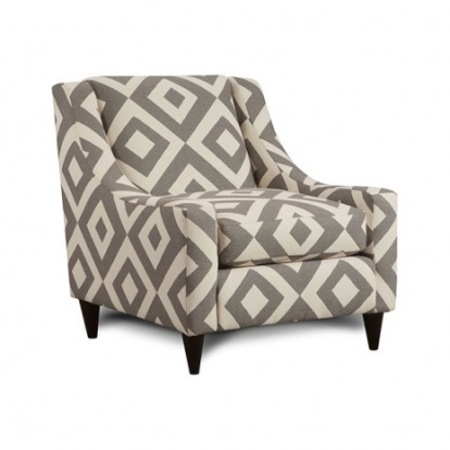 Furniture of America Parker Transitional Fabric Solid with Wood Gray-Pattern Chair Model SM8563-CH-SC