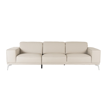 Lamod Italia Soho - Italian Grey Leather Sofa Sofa Grey furniture-00182135 Vig Furniture VGDTSOHO-SF-GRY
