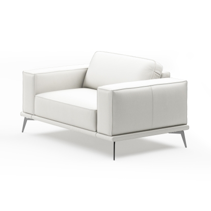 Lamod Italia Soho - Contemporary Italian White Leather Armchair Lounge Chair White furniture-00181702 Vig Furniture VGDTSOHO-WHT-CH