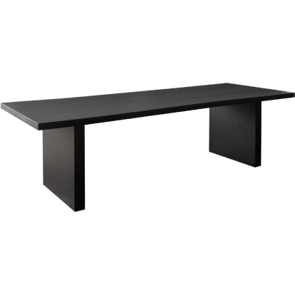 Diamond Sofa SONOMA3-110DTBL Sonoma 110" Wood Dining Table Black Finish Wood