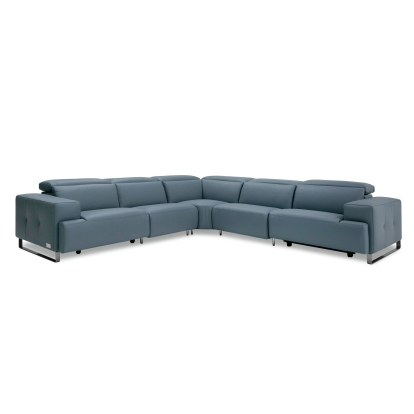 VIG Furniture Blue Sectional Sofa SKU VGCC-SORRENTO-SEC-STL - Product ID 81441