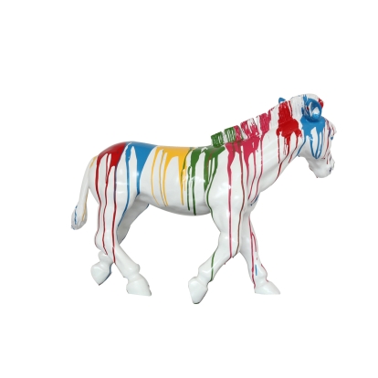 Modrest Rainbow Zebra Modern Sculpture Sculpture furniture-00171069 Vig Furniture VGTHSZ0435