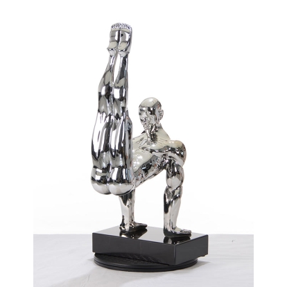 SZ0173 Modern Silver Gymnast-B Sculpture Sculpture Silver furniture-00115208 Vig Furniture VGTHSZ0173-SLV