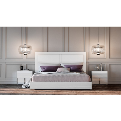 Full Size Modrest Nicla Italian Modern White Bedroom Set Bed White furniture-00175320 Vig Furniture VGACNICLA-SET-FULL