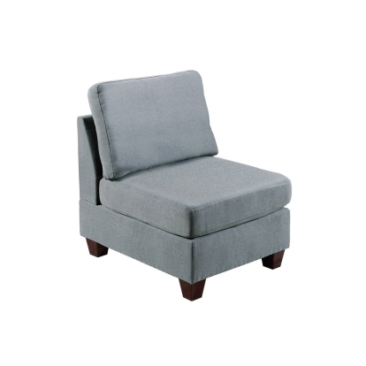 Poundex Armless Chair Model F6485