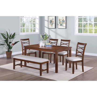 Poundex 6-Pcs Dining Set Model F2624