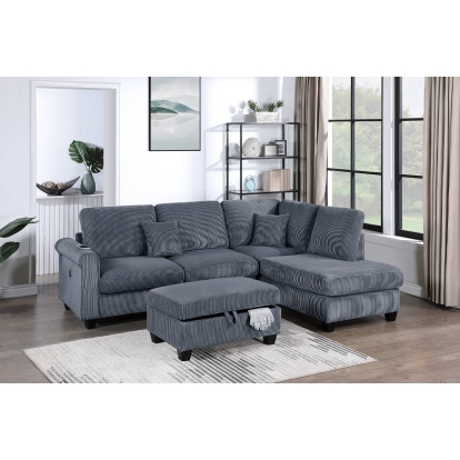 Poundex 3-Piece Sectional Set Model F8453