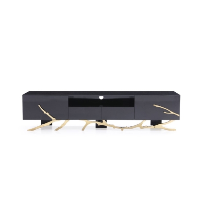 VIG Furniture Black TV Stand SKU VGVCT-V8111-BLK-L - Product ID 79455