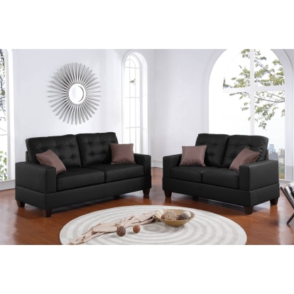 Poundex 2-Piece Sofa Set Model F7855