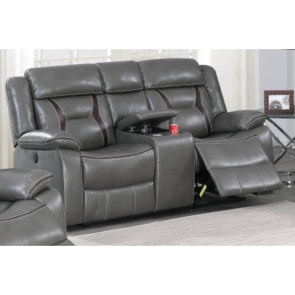 Poundex Power Reclining Loveseat Model F86298