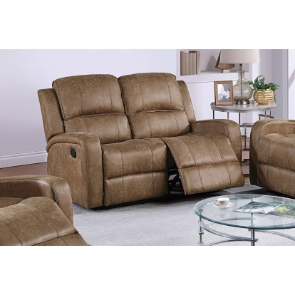 Poundex Manual Reclining Loveseat Model F8785