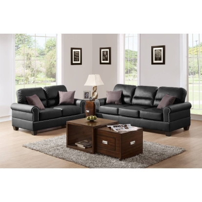 Poundex 2-Piece Sofa Set Model F7877