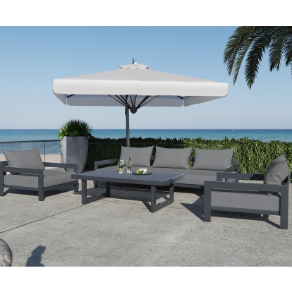 VIG Furniture Grey Outdoor Sofa Set SKU VGGE-WAKE-SOFA-SET-GRY - Product ID 81118