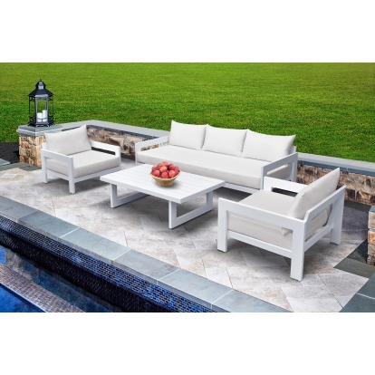VIG Furniture Off-White Outdoor Sofa Set SKU VGGE-WAKE-SOFA-SET - Product ID 81117
