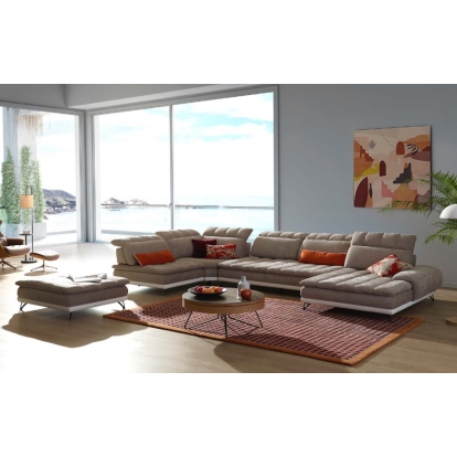 VIG Furniture Beige Sectional Sofa SKU VGFTWESTEND-BEI-SECT - Product ID 79036
