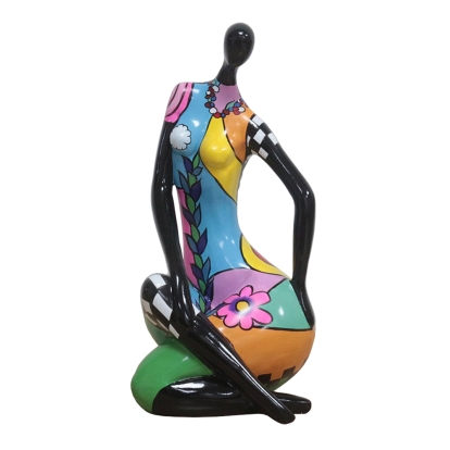 Modrest Woman Hands On Hip Modern Multi-Color Sculpture Sculpture Multi-Toned furniture-00181345 Vig Furniture VGTH-CH-0270