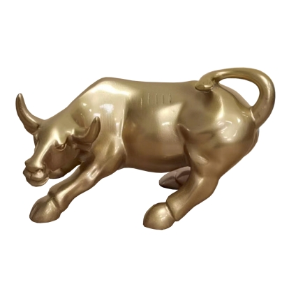 Modrest Bull Modern Gold Sculpture Sculpture Gold furniture-00181342 Vig Furniture VGTH-235333