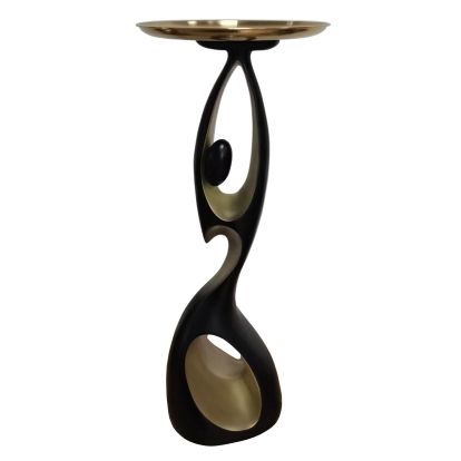 Modrest Abstract Woman Modern Black + Gold Sculpture Sculpture Black furniture-00181341 Vig Furniture VGTH-235374