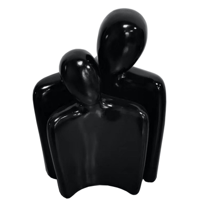 Modrest Two People Modern Black Sculpture Sculpture Black furniture-00181335 Vig Furniture VGTH-235326
