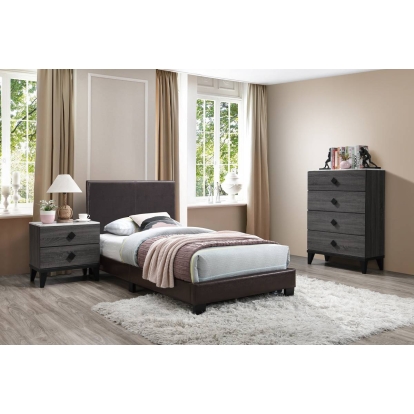 Poundex Twin Bed Model F9211T