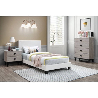 Poundex Twin Bed Model F9209T