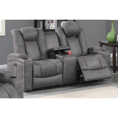 Poundex Power Reclining Loveseat Model F86322