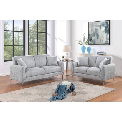 Poundex 2-Piece Sofa Set Model F8438