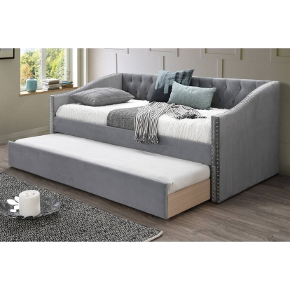 Poundex Day Bed With Slats + Trundle Model F9456